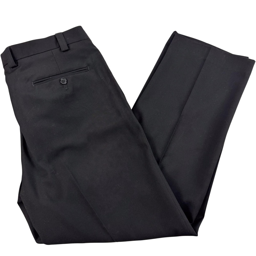 Lauren Ralph Lauren Dress Pants Mens 36x30 Black Flat Front‎ Classic Office